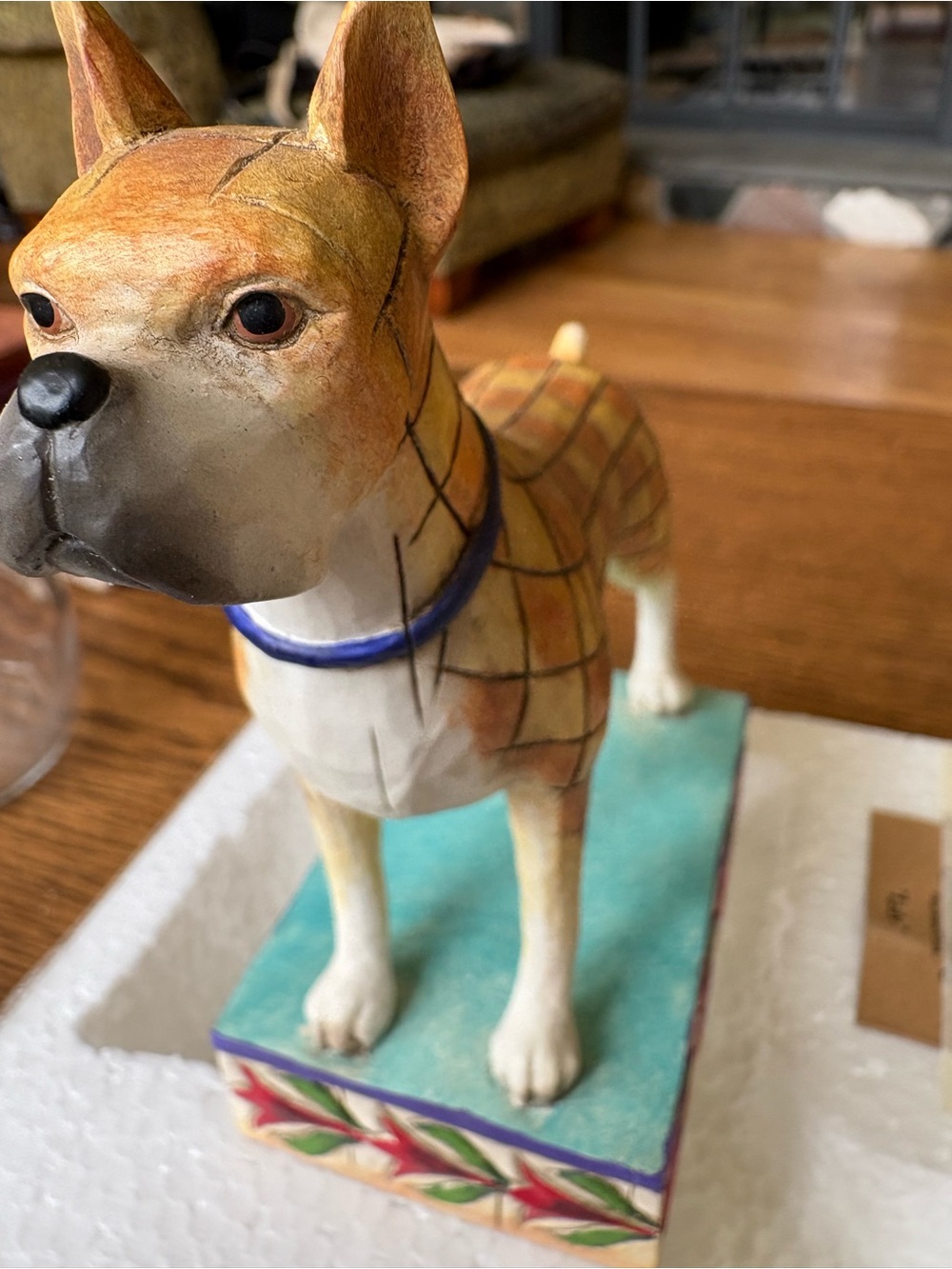 NIB Jim Shore Heartwood Creek Boxer Dog Figurine “Lady”
